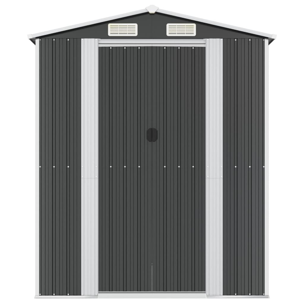 Garden Shed Anthracite 192x191x223 cm Galvanised Steel