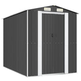 Garden Shed Anthracite 192x274x223 cm Galvanised Steel