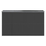 Garden Shed Anthracite 192x357x223 cm Galvanised Steel