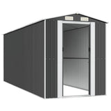 Garden Shed Anthracite 192x523x223 cm Galvanised Steel