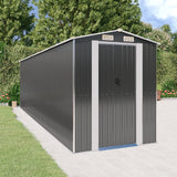 Garden Shed Anthracite 192x689x223 cm Galvanised Steel