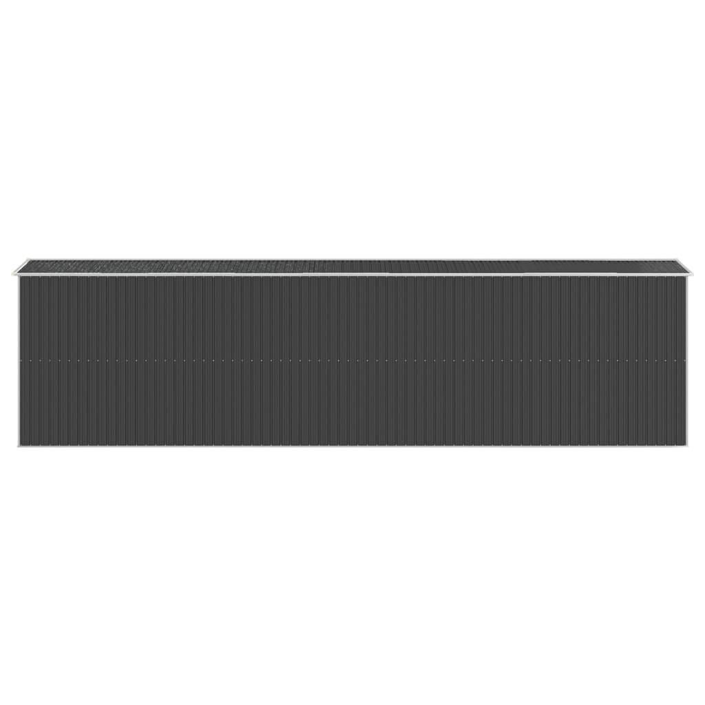 vidaXL Garden Shed Anthracite 192x772x223 cm Galvanised Steel