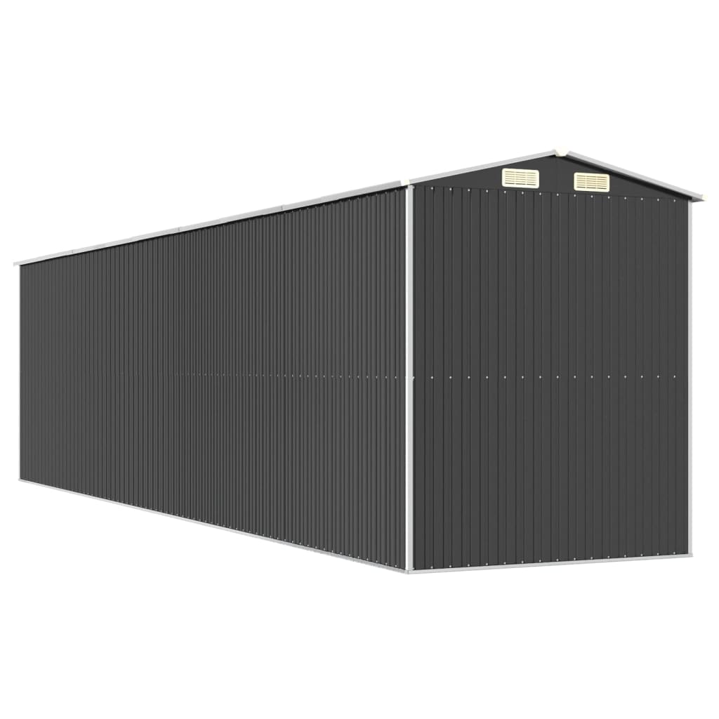 Garden Shed Anthracite 192x772x223 cm Galvanised Steel