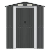 vidaXL Garden Shed Anthracite 192x855x223 cm Galvanised Steel