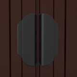 Garden Shed Dark Brown 192x855x223 cm Galvanised Steel