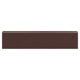 Garden Shed Dark Brown 192x938x223 cm Galvanised Steel