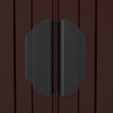 Garden Shed Dark Brown 192x938x223 cm Galvanised Steel