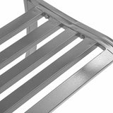 Garden Bench Black 120 cm Steel