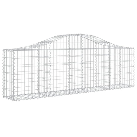 Arched Gabion Basket 200x30x60/80 cm Galvanised Iron