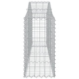 Arched Gabion Basket 200x30x60/80 cm Galvanised Iron