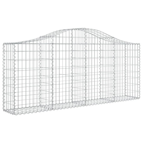 Arched Gabion Basket 200x30x80/100 cm Galvanised Iron