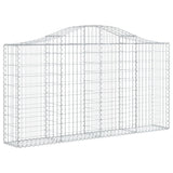 Arched Gabion Basket 200x30x100/120 cm Galvanised Iron