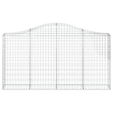 Arched Gabion Basket 200x30x100/120 cm Galvanised Iron