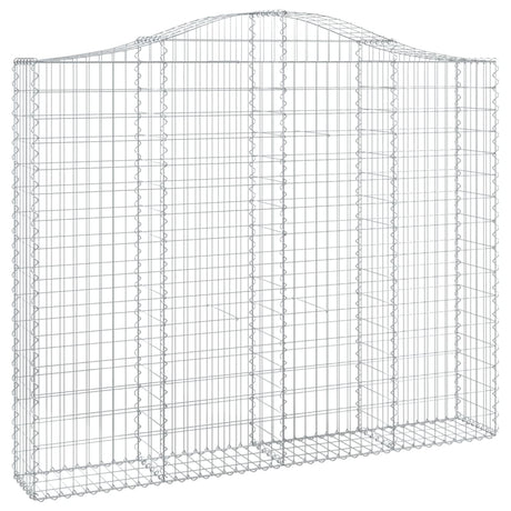 Arched Gabion Basket 200x30x160/180 cm Galvanised Iron