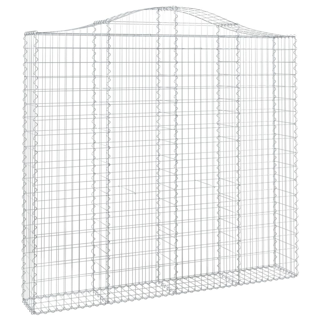 Arched Gabion Basket 200x30x180/200 cm Galvanised Iron