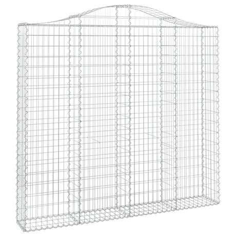 Arched Gabion Basket 200x30x180/200 cm Galvanised Iron