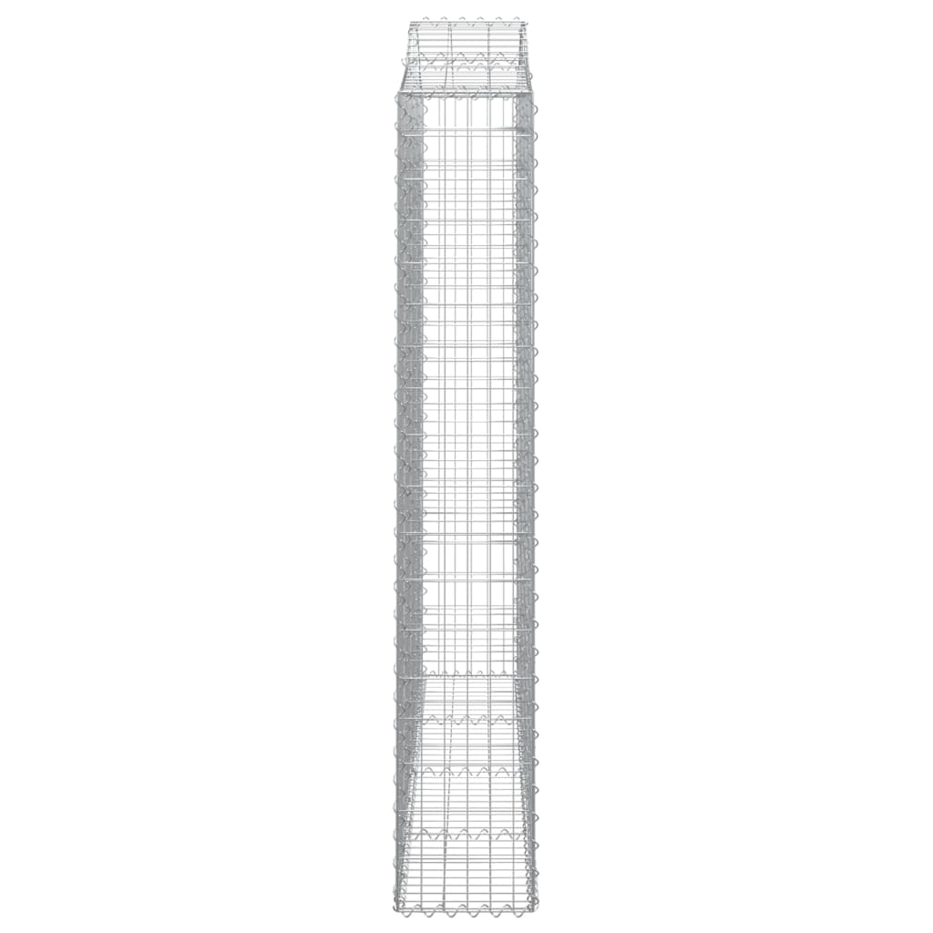 Arched Gabion Basket 200x30x180/200 cm Galvanised Iron