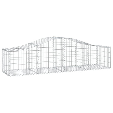 Arched Gabion Basket 200x50x40/60 cm Galvanised Iron
