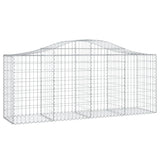 Arched Gabion Basket 200x50x80/100 cm Galvanised Iron