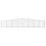 Arched Gabion Basket 400x30x60/80 cm Galvanised Iron