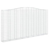 Arched Gabion Basket 400x30x200/220 cm Galvanised Iron