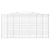 Arched Gabion Basket 400x30x200/220 cm Galvanised Iron