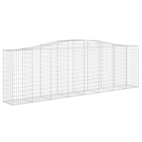 Arched Gabion Basket 400x50x120/140 cm Galvanised Iron