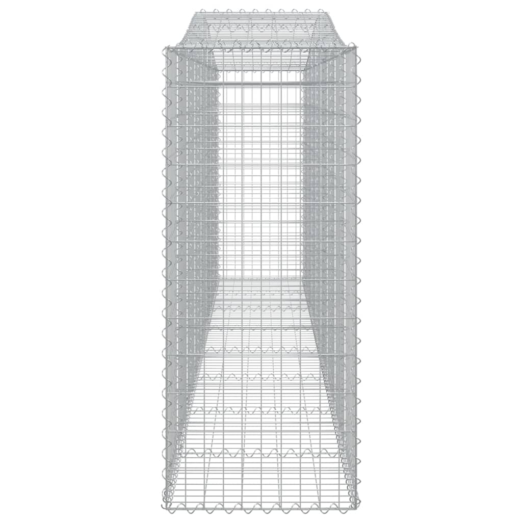 Arched Gabion Basket 400x50x120/140 cm Galvanised Iron