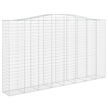 Arched Gabion Basket 400x50x220/240 cm Galvanised Iron