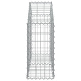 Arched Gabion Basket 100x30x60/80 cm Galvanised Iron