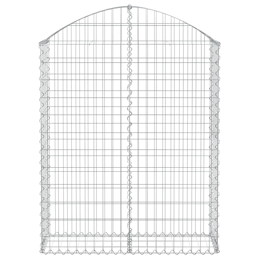 Arched Gabion Basket 100x30x120/140 cm Galvanised Iron