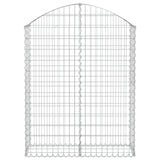 Arched Gabion Basket 100x30x120/140 cm Galvanised Iron