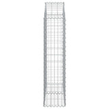 Arched Gabion Basket 100x30x120/140 cm Galvanised Iron