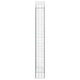 Arched Gabion Basket 100x30x220/240 cm Galvanised Iron