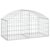 Arched Gabion Basket 100x50x40/60 cm Galvanised Iron