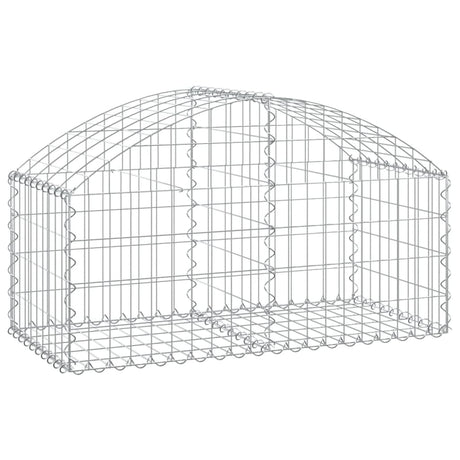Arched Gabion Basket 100x50x40/60 cm Galvanised Iron