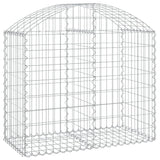 Arched Gabion Basket 100x50x80/100 cm Galvanised Iron