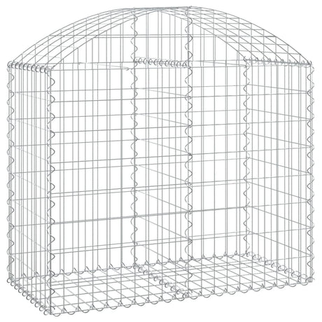 Arched Gabion Basket 100x50x80/100 cm Galvanised Iron