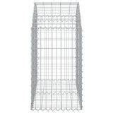 Arched Gabion Basket 100x50x80/100 cm Galvanised Iron