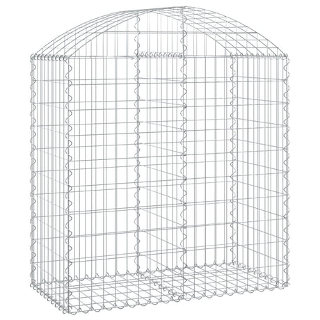 Arched Gabion Basket 100x50x100/120 cm Galvanised Iron