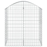 Arched Gabion Basket 100x50x100/120 cm Galvanised Iron