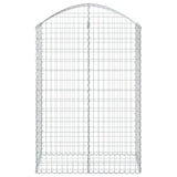Arched Gabion Basket 100x50x140/160 cm Galvanised Iron