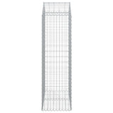 Arched Gabion Basket 100x50x160/180 cm Galvanised Iron