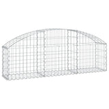 Arched Gabion Basket 150x30x40/60 cm Galvanised Iron