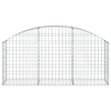 Arched Gabion Basket 150x30x60/80 cm Galvanised Iron