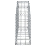 Arched Gabion Basket 150x30x60/80 cm Galvanised Iron