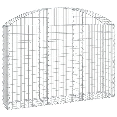 Arched Gabion Basket 150x30x100/120 cm Galvanised Iron