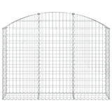 Arched Gabion Basket 150x30x100/120 cm Galvanised Iron