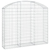 Arched Gabion Basket 150x30x120/140 cm Galvanised Iron