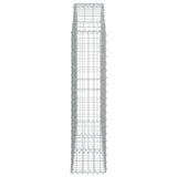 Arched Gabion Basket 150x30x120/140 cm Galvanised Iron